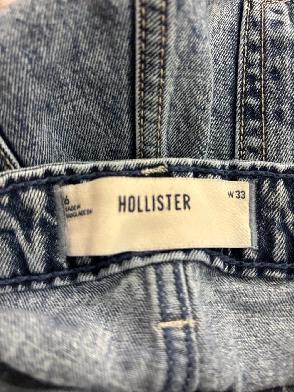Hollister Light Wash Distressed Denim Cutoff Shorts - Picture 8 of 8